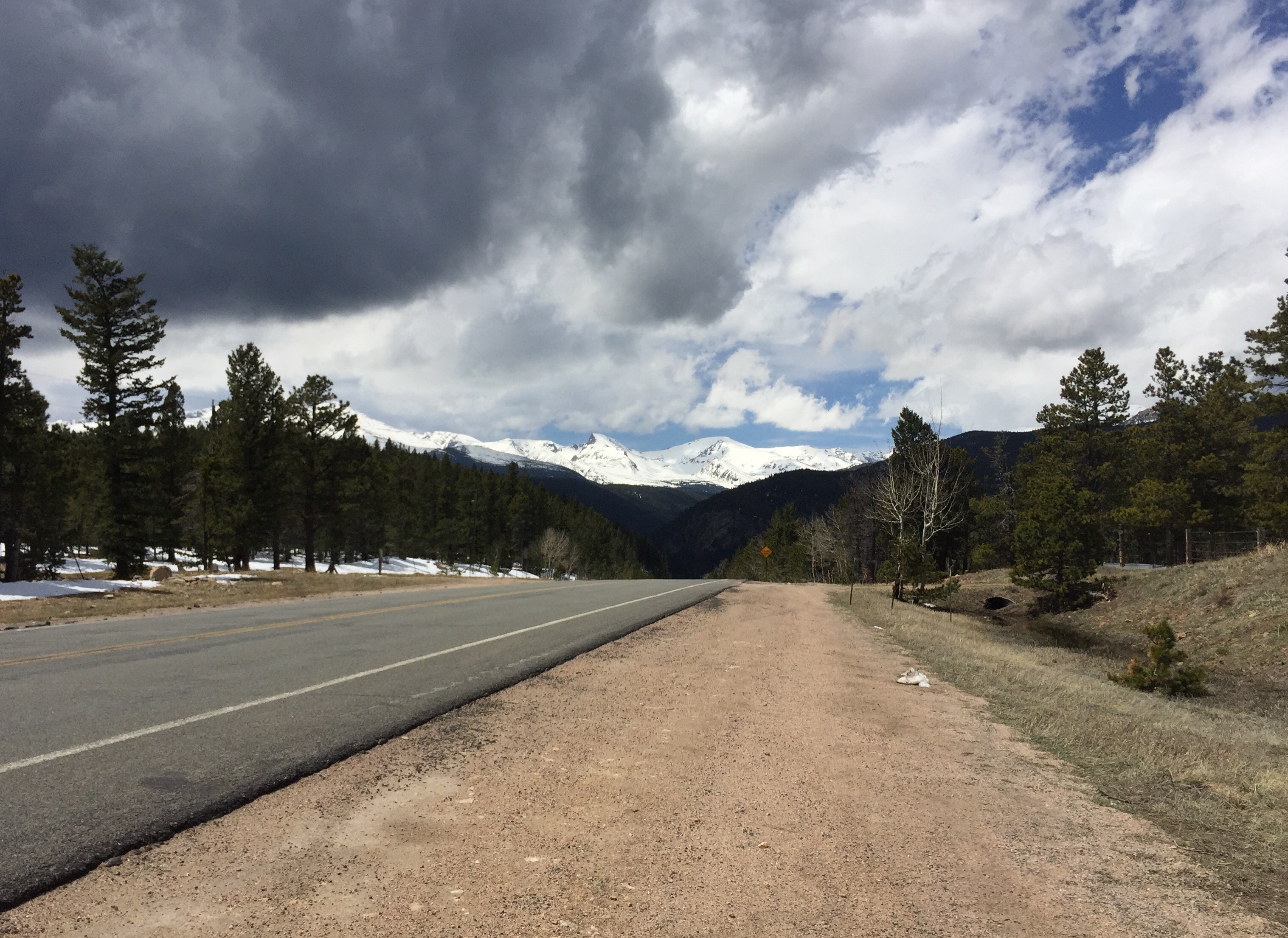 Day 3:  Breathtaking views, hairpin turns, switchbacks and snow